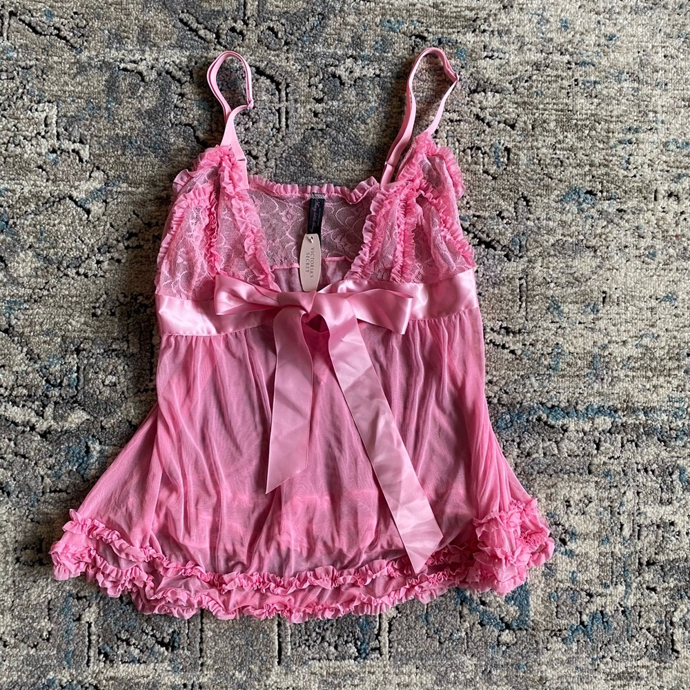 -Victoria’s Secret Sexy Little Things pink babydoll